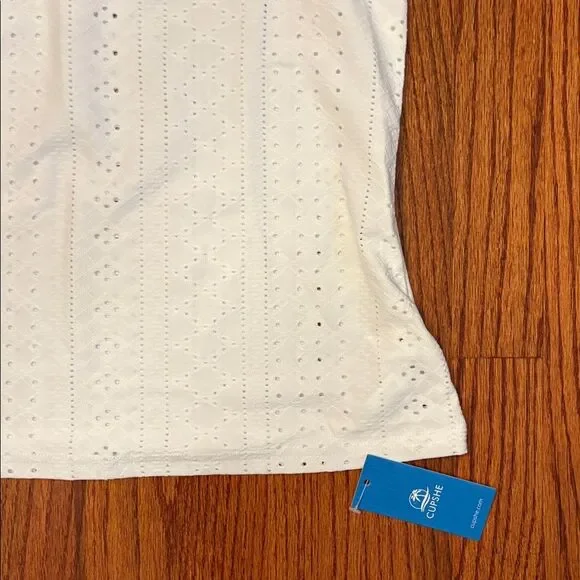 CUPSHE NWT White Eyelet Lace Trim Cami Top Size M - Picture 3 of 4